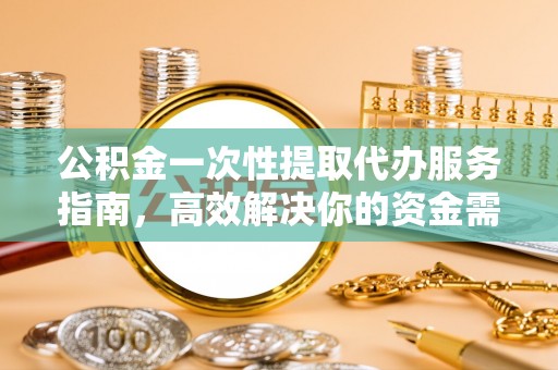 丰原公积金一次性提取代办服务指南，高效解决你的资金需求
