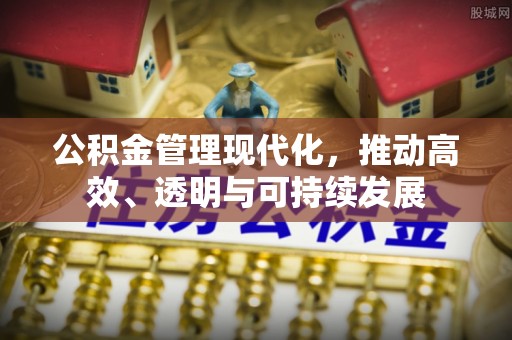 丰原公积金管理现代化，推动高效、透明与可持续发展