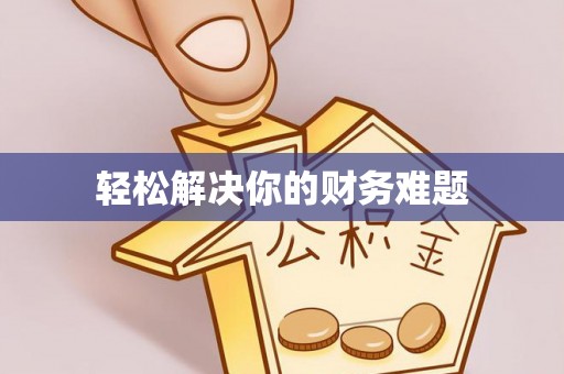 丰原轻松解决你的财务难题