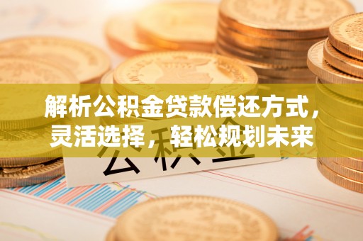 丰原解析公积金贷款偿还方式，灵活选择，轻松规划未来