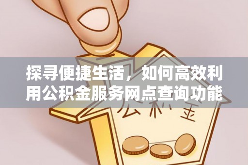丰原探寻便捷生活，如何高效利用公积金服务网点查询功能