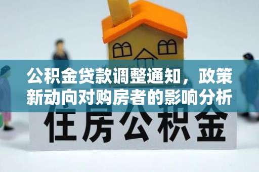 丰原公积金贷款调整通知，政策新动向对购房者的影响分析