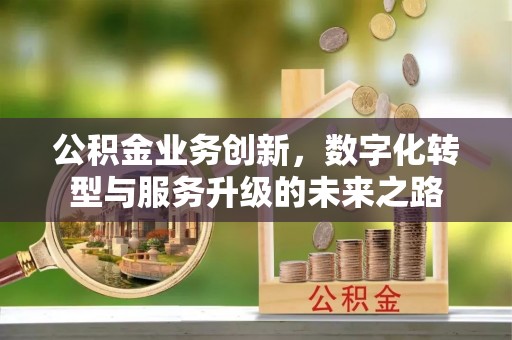 丰原公积金业务创新，数字化转型与服务升级的未来之路