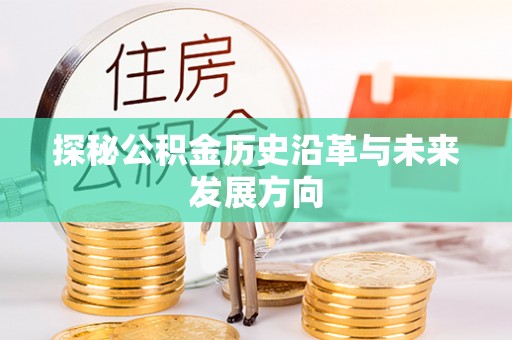 丰原探秘公积金历史沿革与未来发展方向