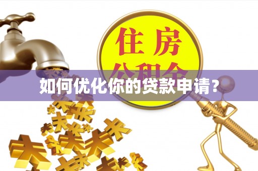 丰原如何优化你的贷款申请？