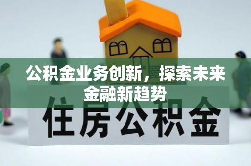 丰原公积金业务创新，探索未来金融新趋势