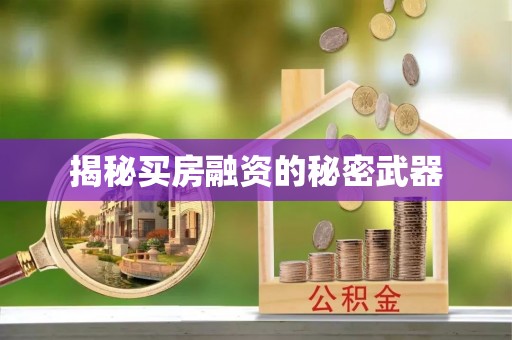 丰原揭秘买房融资的秘密武器