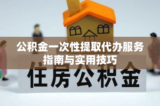 丰原公积金一次性提取代办服务指南与实用技巧
