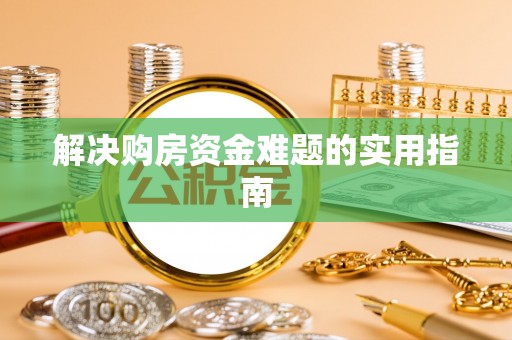 丰原解决购房资金难题的实用指南