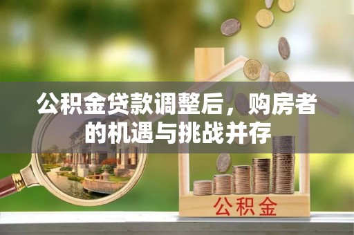 丰原公积金贷款调整后，购房者的机遇与挑战并存