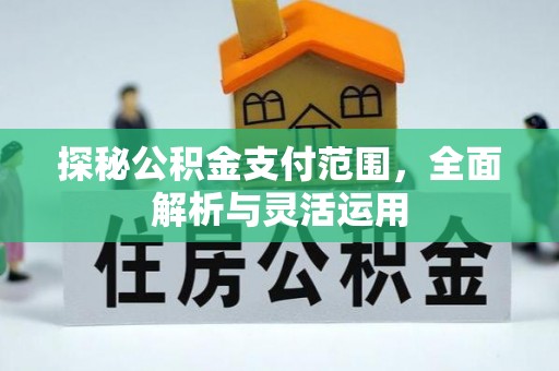 丰原探秘公积金支付范围，全面解析与灵活运用